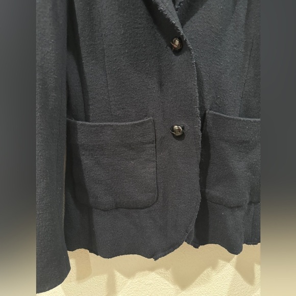 Baldwin Wool Blend Knit Buttoned Front Pockets Preppy Blazer Size Small - Picture 5 of 16